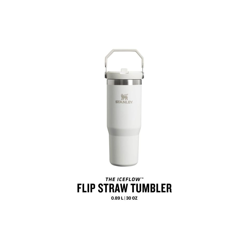 Stanley The Iceflow Flip Straw Beyaz 0.89 lt Pipetli Termos Bardak