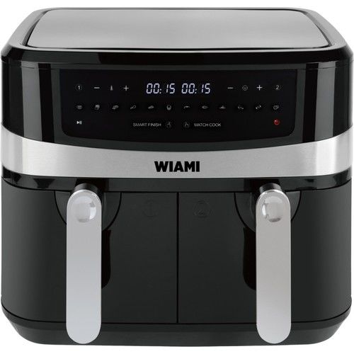 Wiami Air Fryer 9 Litre Siyah Çift Sepetli Akıllı Fritöz