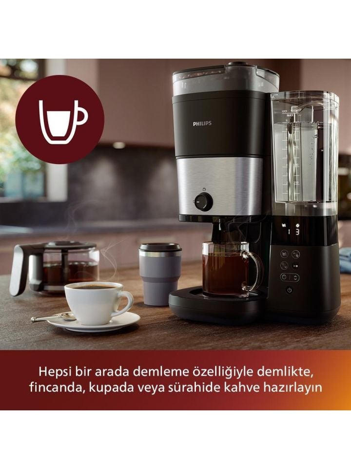 Philips HD7900/01 All-In-1 Brew Öğütücülü Filtre Kahve Makinesi