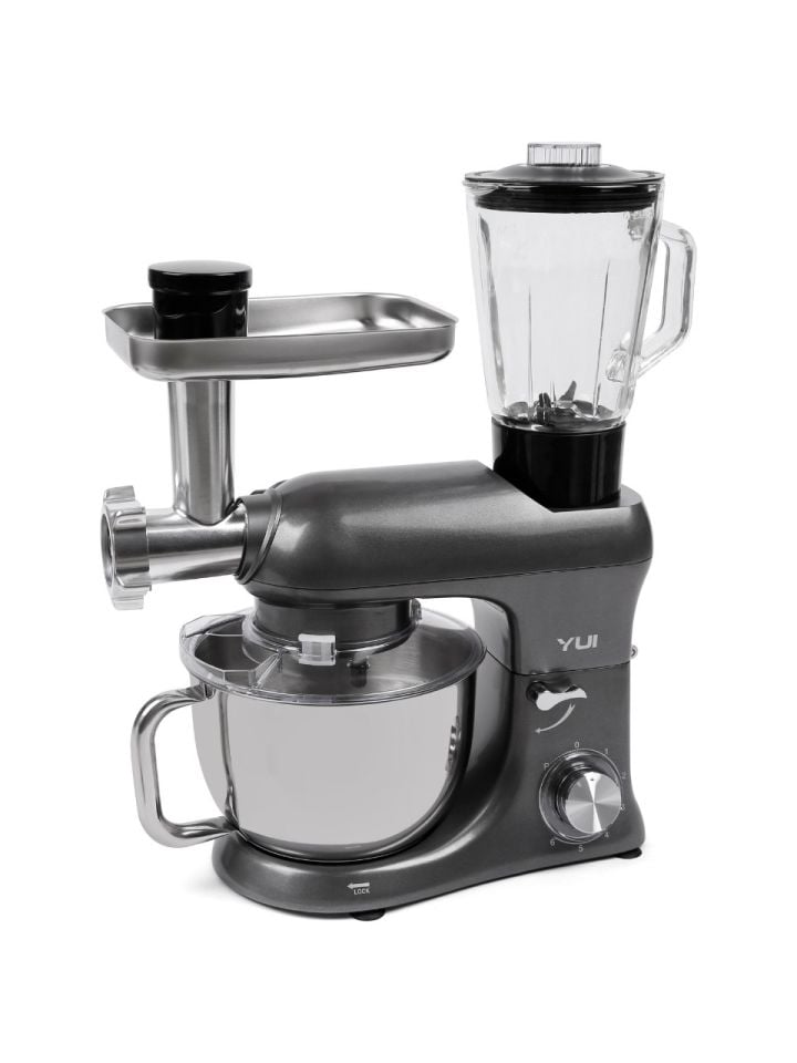 Yui M200 Multi-Fonksiyonel 3'ü Bir Arada Döküm Gövde Stand Mikser Kıyma Setli ve Blender Özellikli 1800W