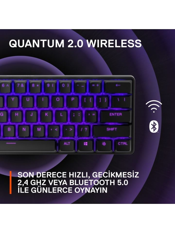 SteelSeries Apex Pro Mini Wireless Kablosuz Mekanik Oyuncu Klavyesi