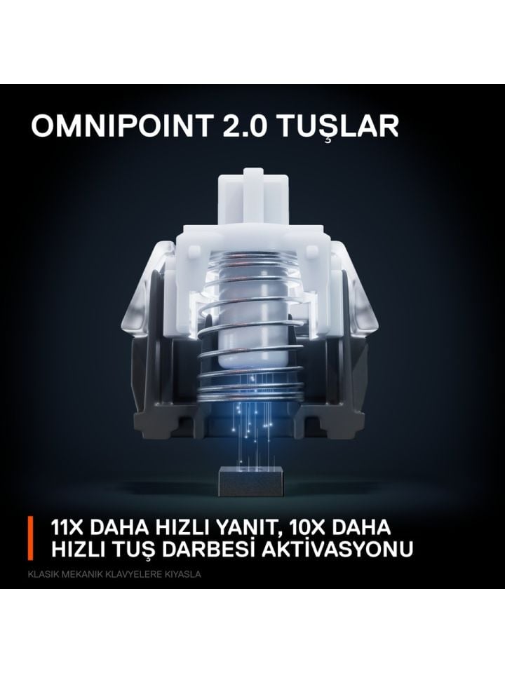 SteelSeries Apex Pro Mini Wireless Kablosuz Mekanik Oyuncu Klavyesi