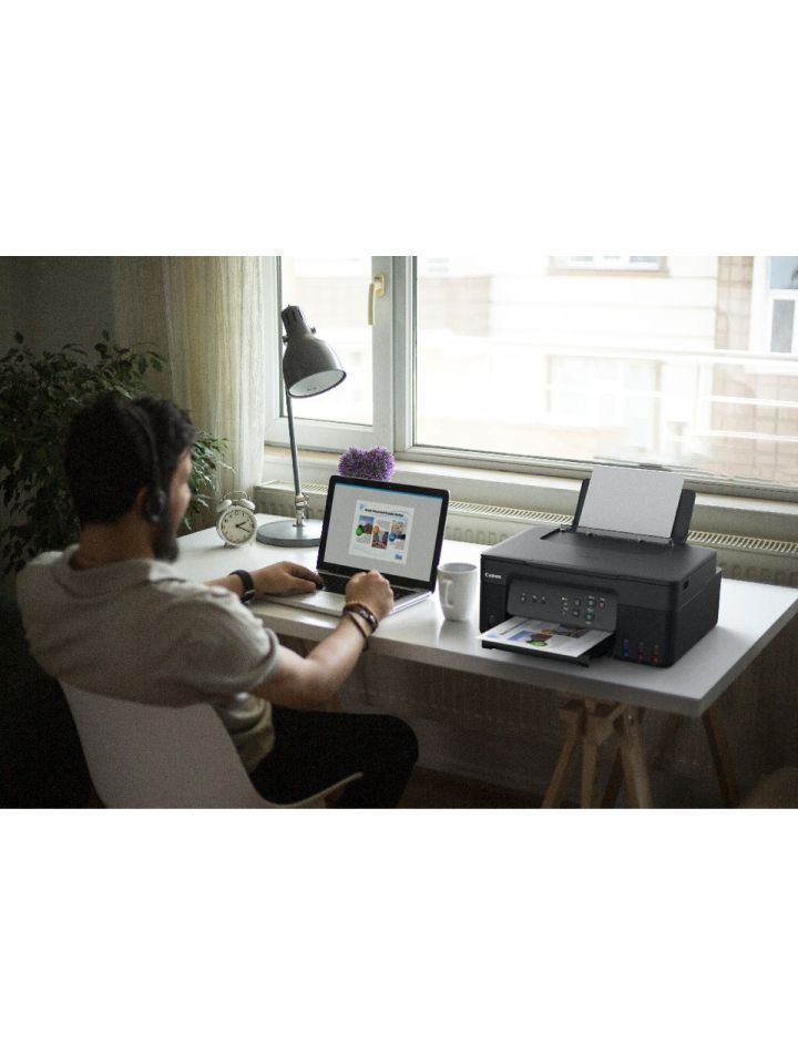 Canon G3430 Wi-Fi + Tarayıcı + Fotokopi Renkli Çok Fonksiyonlu Tanklı Mürekkep Püskürtmeli Yazıcı (Canon Eurasia Garantili)